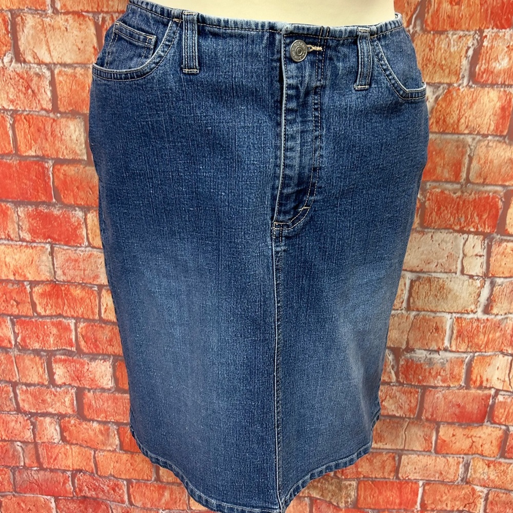 Gloria Vanderbilt Y2K Stretch Denim Skirt